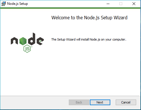 Installing Node.js framework